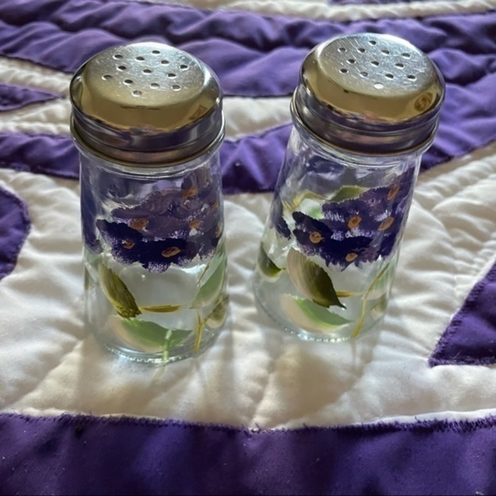Hand Painted Salt and Pepper Shakers